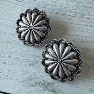 Western Concha Style Earrings